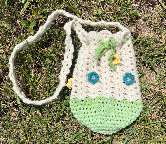 🌼 Pocket Full of Posies Crochet Crossbody Bag 🌿