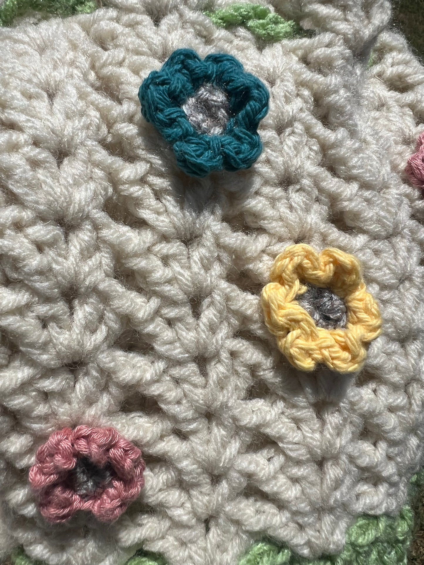 🌼 Pocket Full of Posies Crochet Crossbody Bag 🌿