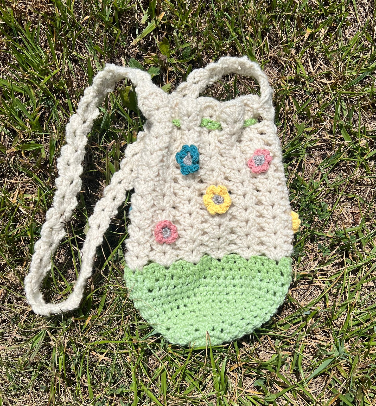 🌼 Pocket Full of Posies Crochet Crossbody Bag 🌿
